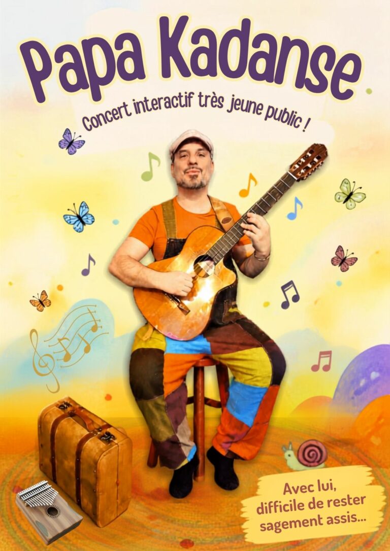 AFFICHE du spectacle PAPA KADANSE de et par Patrick Mundélé